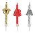 Vela Palito Mickey Metalizada com 3 unidades - Disney Original - Rizzo - Imagem 1