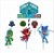 Topo de Bolo Impresso - PJ MASKS - 01unidade - Piffer - Rizzo - Imagem 1