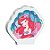 Vela Plana Adesivada Ariel Sereismo - 01 unidade - Disney Original - Rizzo - Imagem 2