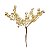 Pick Galho Decorativo - Ouro com Glitter - 15cm - 01 unidade - Cromus Natal - Rizzo Embalagens - Imagem 1