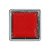Almofada para Carimbo em Plástico e Espuma - Carimbeira Vermelho 2,5x2,5cm - 01 Unidade - Rizzo - Imagem 1