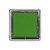 Almofada para Carimbo em Plástico e Espuma - Carimbeira Verde 2,5x2,5cm - 01 Unidade - Rizzo - Imagem 1
