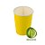 Copo Papel Liso Biodegradável 270 ml  - 10 un - Amarelo - Silver Festas - Rizzo Confeitaria - Imagem 1