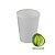 Copo Papel Liso Biodegradável 270 ml  - 10 un - Branco - Silver Festas - Rizzo Confeitaria - Imagem 1
