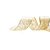 Fita Aramada Azevinho Ouro 6,3cm x 9,14m - 01 unidade - Cromus Natal - Rizzo - Imagem 1
