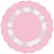 Fundo Rendadinho Redondo Rosa - 100 unidades - Cromus - Rizzo - Imagem 1
