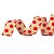 Fita Aramada Natural com Bolas Vermelhas 3,8cm x 9,14m - 01 unidade - Cromus Natal - Rizzo - Imagem 1