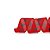 Fita Xadrez Vermelho/Preto 3,8cm - 01 unidade 9,14m - Cromus Natal - Rizzo - Imagem 1