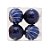 Kit Bolas Gomos Lisa Azul Marinho 10cm - 04 unidades - Cromus Natal - Rizzo Confeitaria - Imagem 1