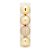 Bola De Natal em Tudo - Lisa Mate Glitter Ouro - 12cm - 04 unidades - Cromus Natal - Rizzo - Imagem 1