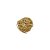 Bola Rattan Ouro 6cm - 01 unidade - Cromus Natal - Rizzo Confeitaria - Imagem 1
