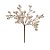 Pick Galho Decorativo - Nude com Glitter - 15cm - 01 unidade - Cromus Natal - Rizzo - Imagem 1