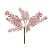 Pick Galho Decorativo - Frutas Rose Gold Com Glitter - 15cm - 01 unidade - Cromus Natal - Rizzo - Imagem 1
