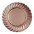 Sousplat Borda Ondas Rose Gold 33cm - 01 unidade - Cromus Natal - Rizzo Confeitaria - Imagem 1