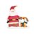 Noel e Cachorro com Movimento Vermelho 25cm - 01 unidade - Cromus Natal - Rizzo Confeitaria - Imagem 1