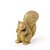 Esquilo em Porcelana Ouro 10cm - Sensation- Cromus Natal - Rizzo Embalagens - Imagem 1