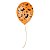 Balão de Festa Decorado Morcego - Laranja e Preto 9" 23cm - 25 Unidades - Balões São Roque - Rizzo - Imagem 1