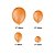 Balão de Festa Látex Cristal - Laranja Tangerina - 25 Unidades - Balões São Roque - Rizzo - Imagem 2