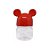 Potinho Vermelho Transparente Mickey Minnie Mouse - 7cm - 6 Un - Rizzo - Imagem 1