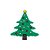 Aplique Árvore Natal Silicone - 3,5cm - 4 Un - Artegift - Rizzo - Imagem 1