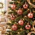 Bolas em Tubo Rose Gold 5cm - 08 unidades - Cromus Natal - Rizzo - Imagem 1