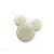 Aplique Urso Glitter Branco - 6,5cm - 2 Un - Artegift - Rizzo - Imagem 1