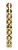 Bolas em Tubo Ouro 5cm - 08 unidades - Cromus Natal - Rizzo - Imagem 1