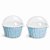 Kit Forminha Cupcake com Tampa Cor Xadrez Azul 20 Unidades Cromus Rizzo - Imagem 1