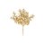 Pick Decorativo de Natal - Folhas Glitter Dourado - 1 UN - Cromus - Rizzo - Imagem 1