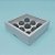 Caixa Base Brigadeiro - Branco - N2 (13cm x13cm x3,5cm) - 5 unidades - Assk - Rizzo - Imagem 1