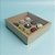 Caixa Base Brigadeiro - Kraft - N2 (13cm x13cm x3,5cm) - 5 unidades - Assk - - Imagem 1