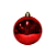 Bola de Natal Personalizada - Vermelho Brilho - 01 Unidade - Cromus - Rizzo Confeitaria Personalizado - Imagem 2