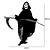 Enfeite decorativo Halloween - Caveira da Morte - 90cm - 01 unidade - Cromus - Rizzo Confeitaria - Imagem 2