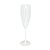 Taça Champagne Sólida Branca - 01 Unidade - Rizzo - Imagem 1