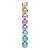 Bolas em Tubo Rainbow Lisa 10cm - 08 unidades - Cromus Natal - Rizzo - Imagem 1