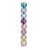 Bolas em Tubo Rainbow Glitter 8cm - 08 unidades - Cromus Natal - Rizzo - Imagem 1