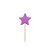 Pick Decorativo - Estrela Lilás - 4x5,5cm - 12 UN - Ref 6148 - Rizzo - Imagem 1