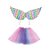 Fantasia Carnaval - Conjunto Anjo Multicolor - Infantil - 02 PÇs - 01 UN - Cromus - Rizzo - Imagem 1