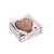 Caixa Meio Ovo Coração 250g - Coelha Serena - 06 Unidades - Cromus - Imagem 1