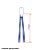 Chicote Metalizado Franja Carnaval 75cm - Azul Royal - 01 Unidade - Lantecor - Rizzo - Imagem 2