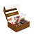 Cesta na Caixa Lisa Tons de Chocolate - 01 unidade - Cromus - Rizzo - Imagem 2