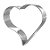 Aro Cortador Coração em Inox - 30 x 5 cm - 01 unidade - GoldPan - Rizzo Confeitaria - Imagem 1