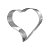 Aro Cortador Coração em Inox - 25x5 cm - 01 unidade - GoldPan - Rizzo Confeitaria - Imagem 1