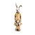 Coelho Decorativo de Resina com Vestido e Filhote - Rain Coat - Amarelo e Bege - 1 unidade - Cromus - Rizzo - Imagem 1