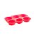 Forma para 6 Cupcakes em Silicone Vermelha - 1 unidade - Mimo Style - Rizzo - Imagem 1