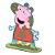 Personagem MDF M Peppa Pig Individual - 1 Unidade - Festcolor -  Rizzo. - Imagem 1