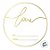 Adesivo "Love - De/para" - Ref.2021 - Hot Stamping - Dourado - 50 unidades - Stickr - Rizzo - Imagem 2