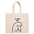 Sacola de Algodão Cru 20x22cm para Presente Personalizado Flork Meme - Meditando - 01 unidade - Rizzo Confeitaria - Imagem 2
