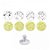 Kit Carimbos Flork Amarelo (5cm) - 1 Unidade - BlueStar - Rizzo Balões - Imagem 1