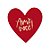 Painel de Coração em 2 Lâminas Vermelho e Dourado - 1 unidade - Cromus - Rizzo - Imagem 1